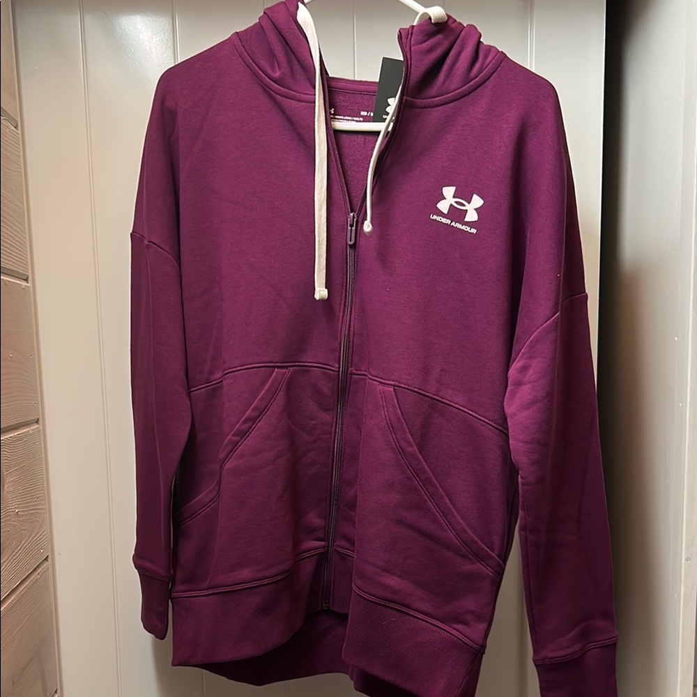 Under Armour Purple Zip-Up Hoodie
